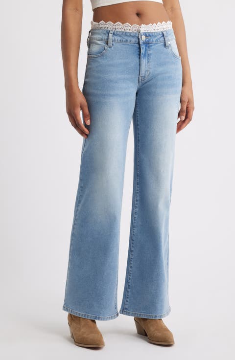Women's Eyelet Wide-Leg Pants | Nordstrom