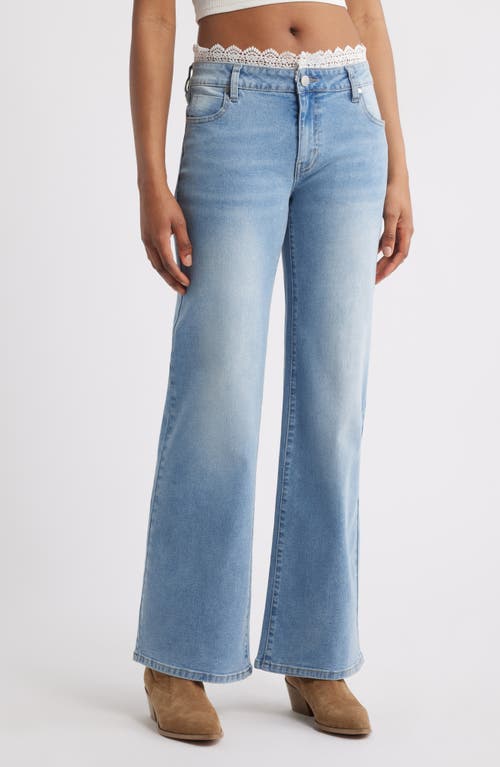 Ptcl Avalon Wide Leg Jeans In Blue