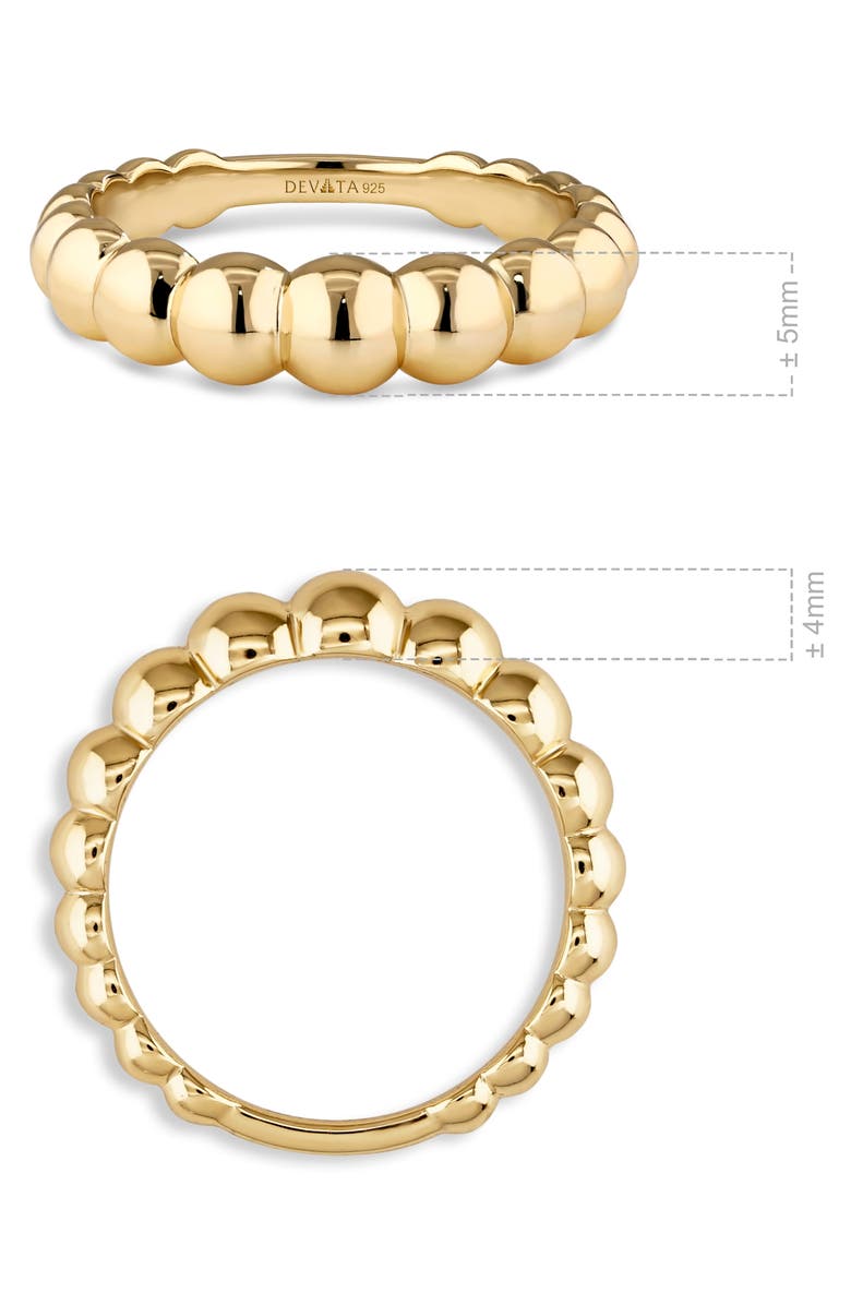 DEVATA Beaded Ball Textured Ring, Alternate, color, Gold