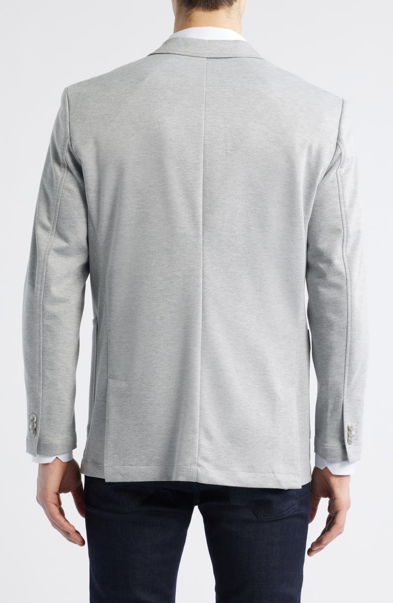 Johnston & Murphy XC Flex<sup>®</sup> Heathered Twill Knit Sport Coat, Alternate, color, Gray