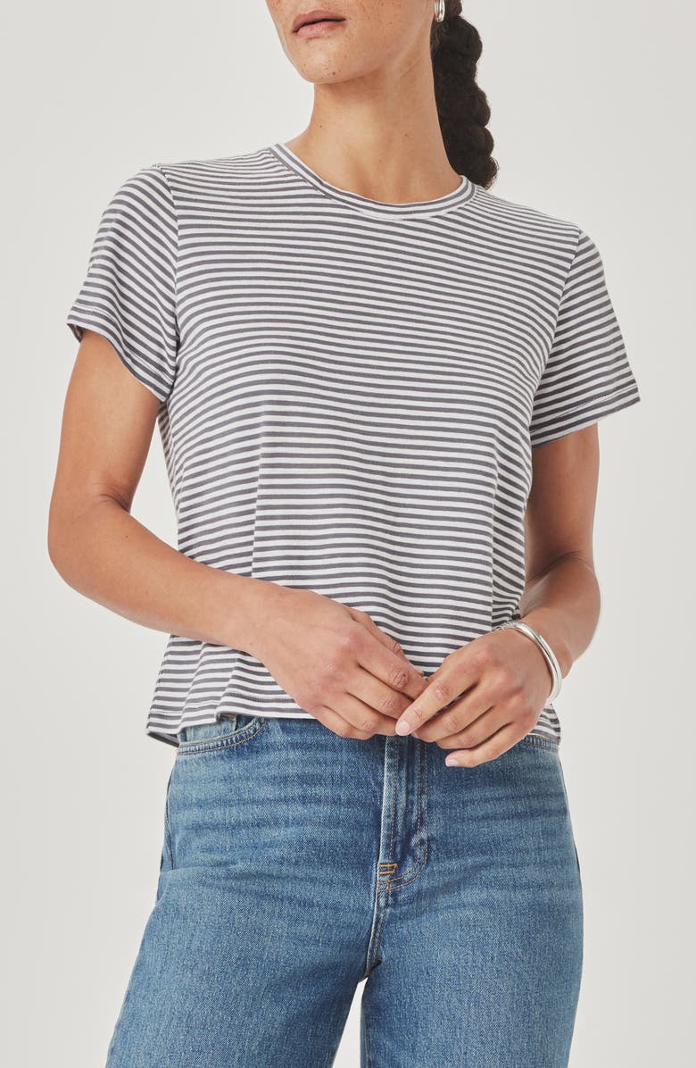 Splendid Louisa Stripe T-Shirt, Main, color, Ink/ White
