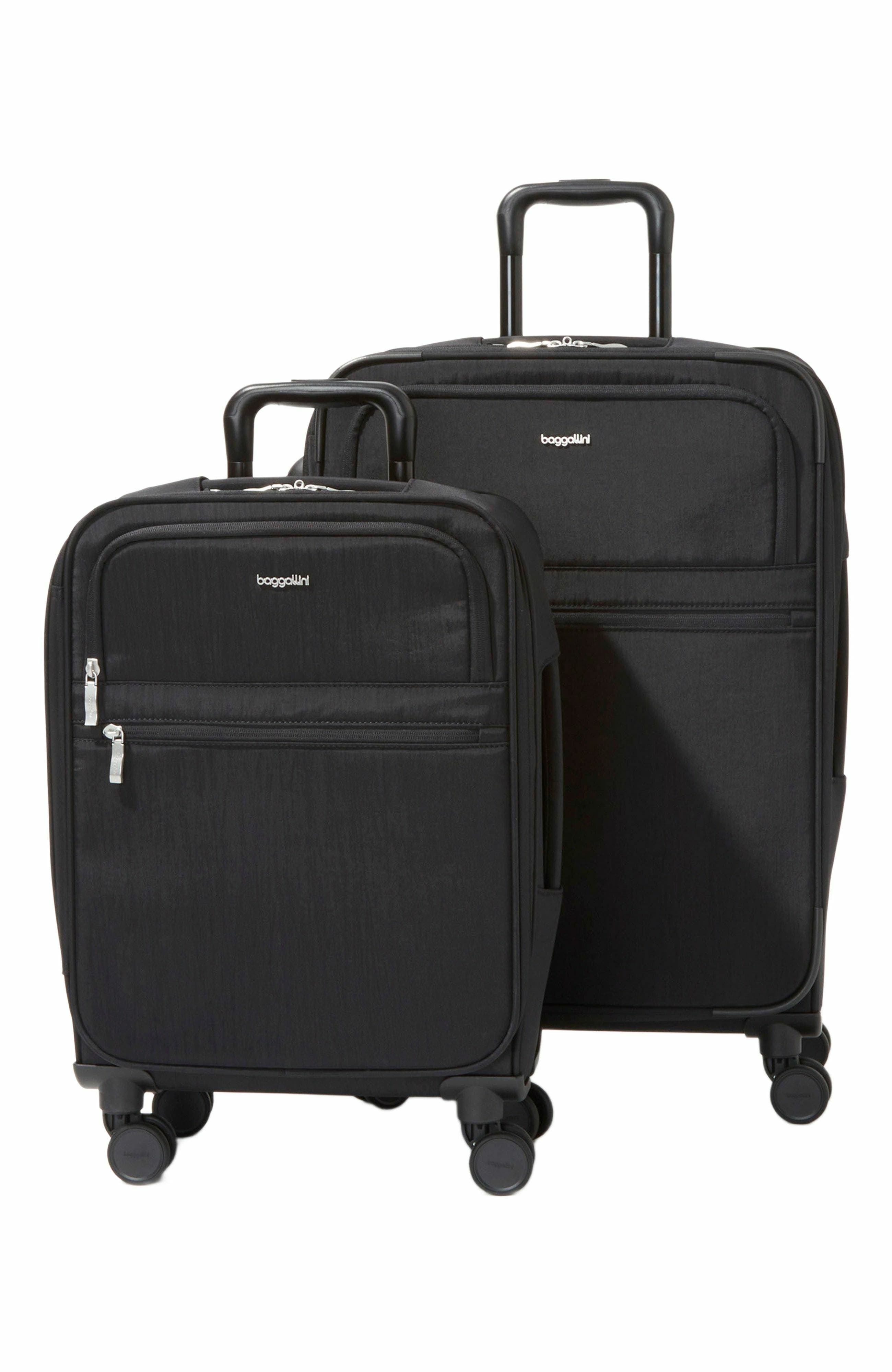 BAGGALLINI Luggage Set Carry-On and Large Checked Suitcase Bundle, Main, color, Black