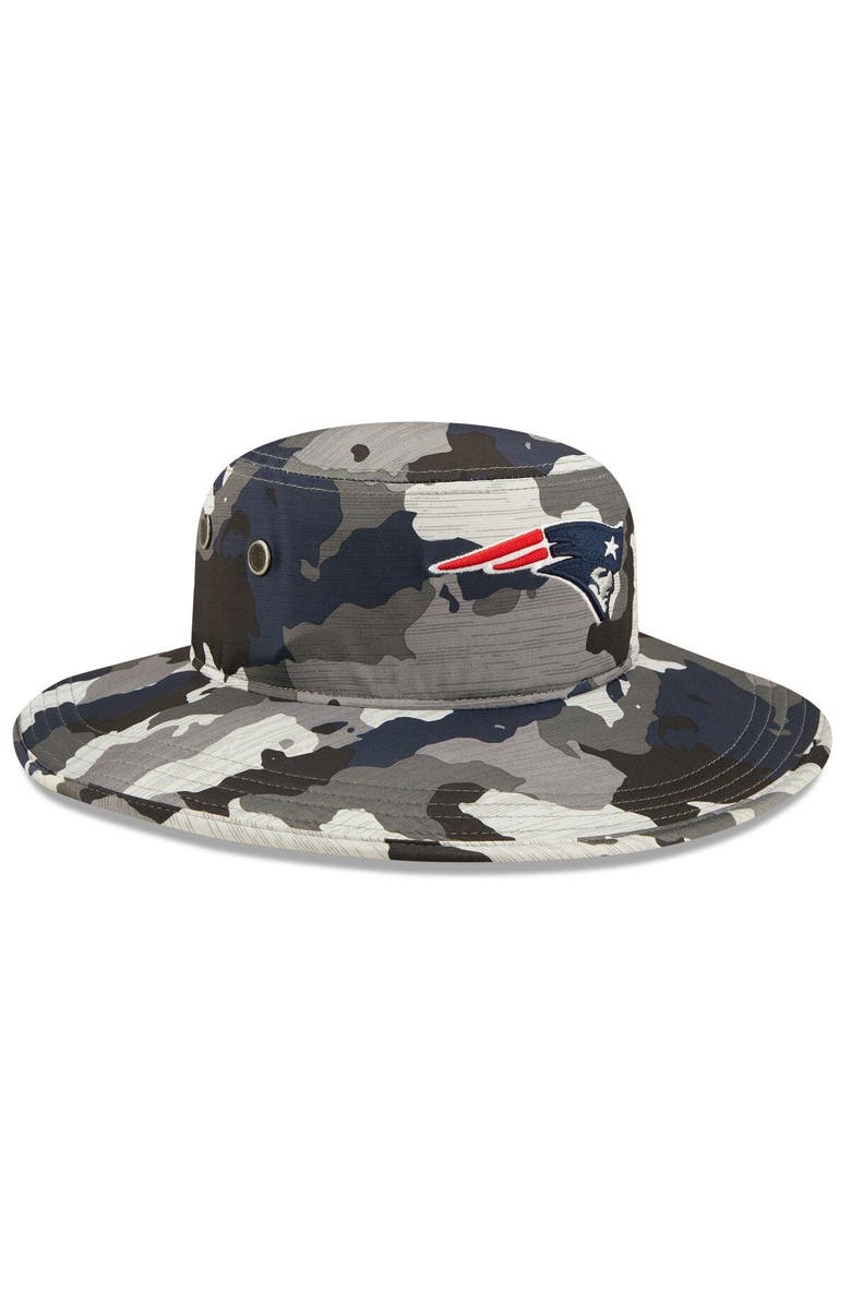 New Era Men's New Era Camo New England Patriots 2022 NFL Training Camp Official Panama Bucket Hat, Alternate, color, 