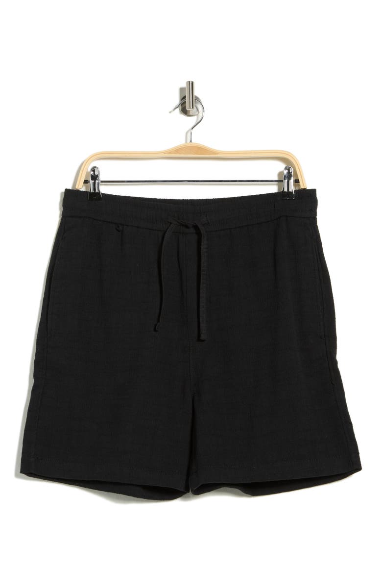 Pull-On Drawstring Shorts, Alternate, color, BLACK