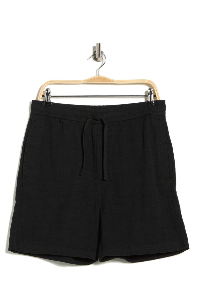 DENIM AND FLOWER Pull-On Drawstring Shorts, Alternate, color, Black