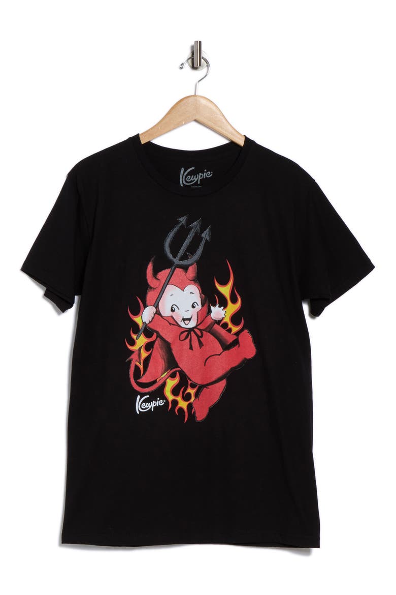 Kewpie Lil Devil Graphic T-Shirt, Alternate, color, BLACK