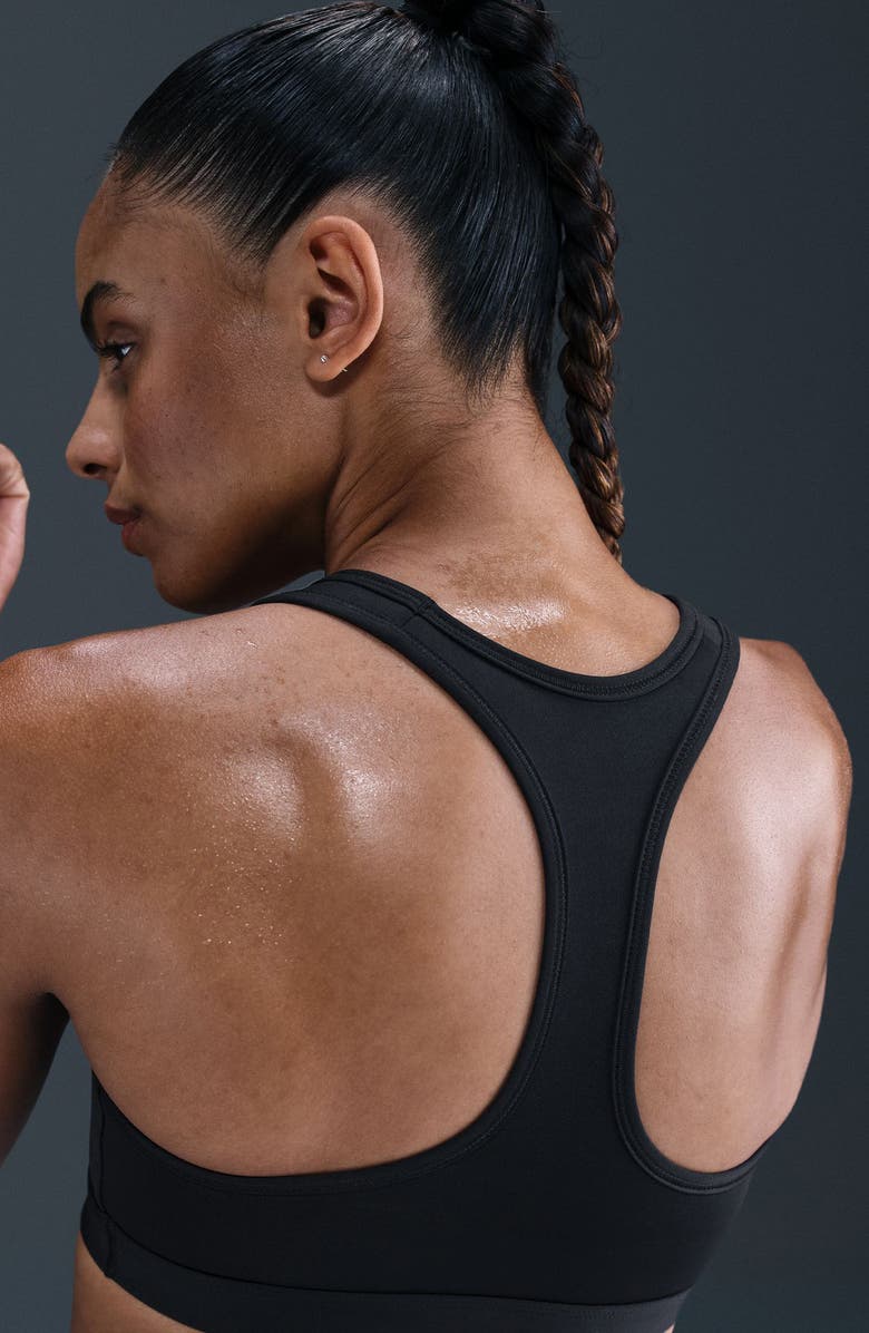 Nike Swoosh Medium Support Dri-FIT Unpadded Sports Bra, Alternate, color, 