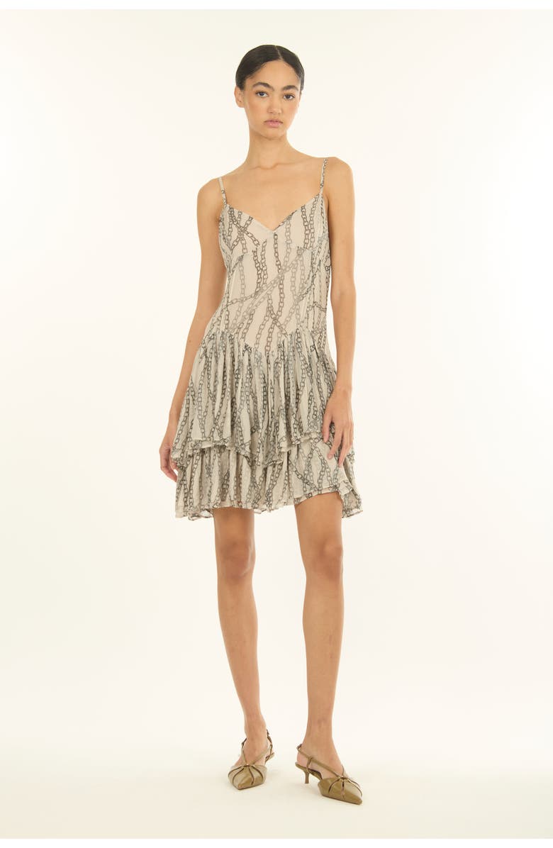 SECRET MISSION Ines Dress, Main, color, Crème Chain