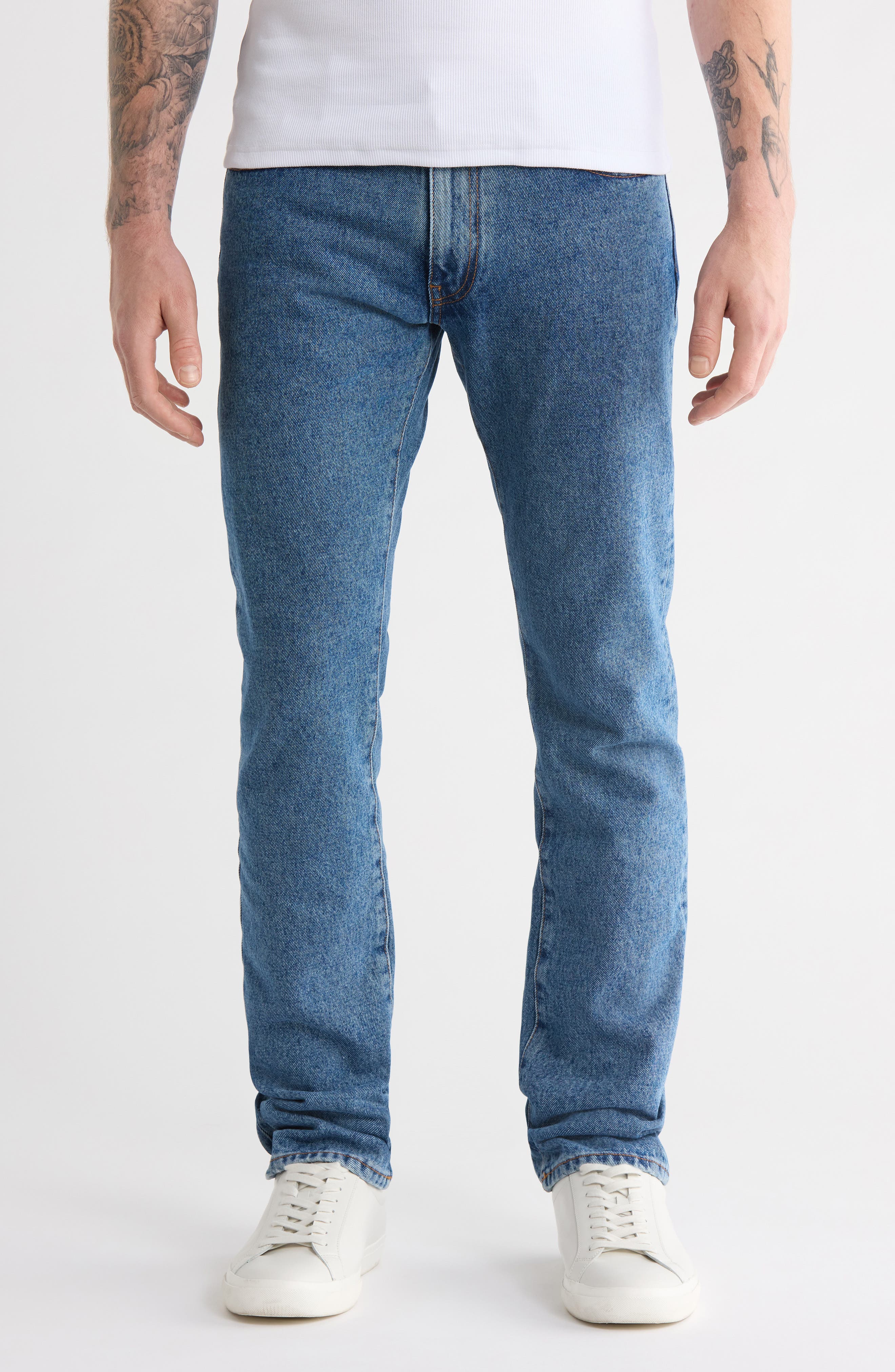 Off-White Diagonal Pocket Slim Fit Jeans