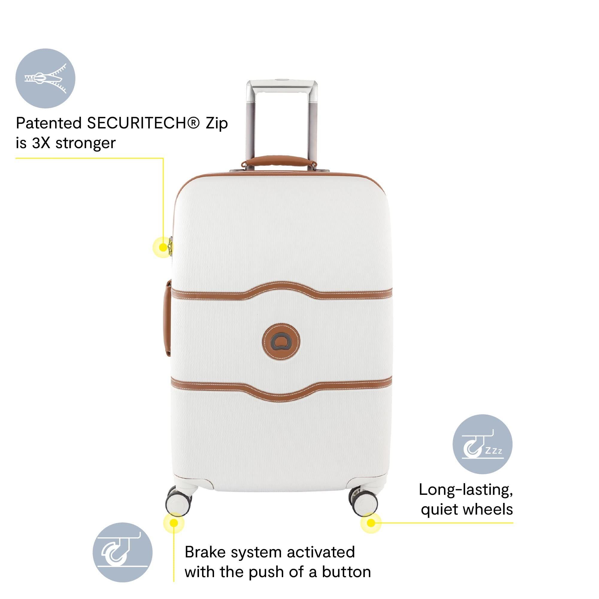 Delsey Paris Chatelet Air 2.0 Hardside 2-Piece Luggage Set Carry-On & Large Checked, Alternate, color, Angora