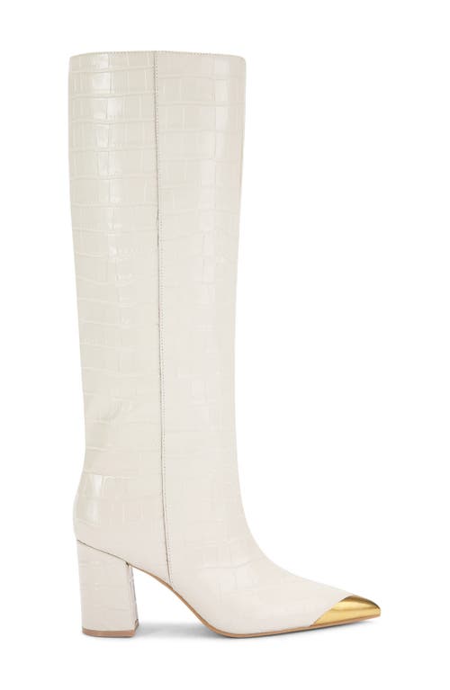 Kurt Geiger London Regent Knee High Boot In White