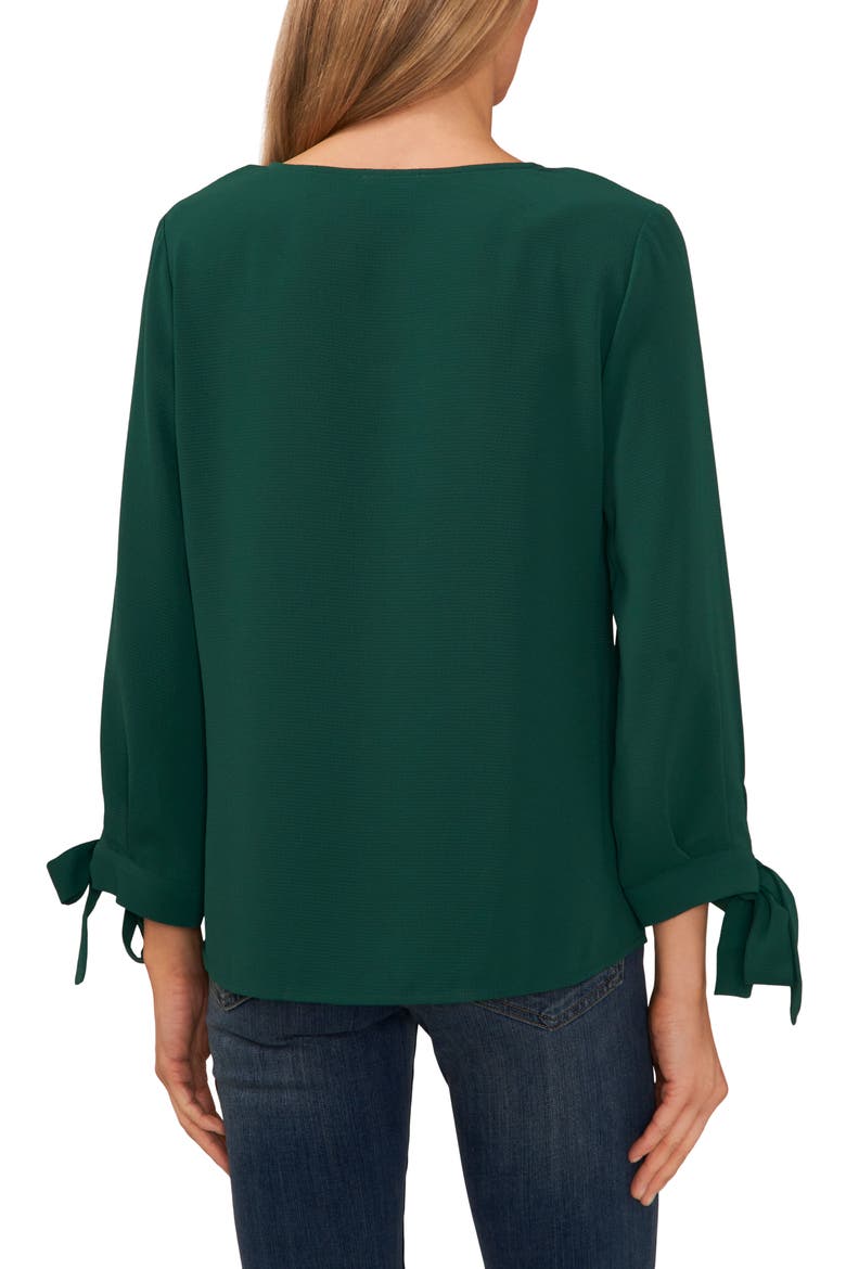 Tie Sleeve Top, Alternate, color, ALPINE GREEN