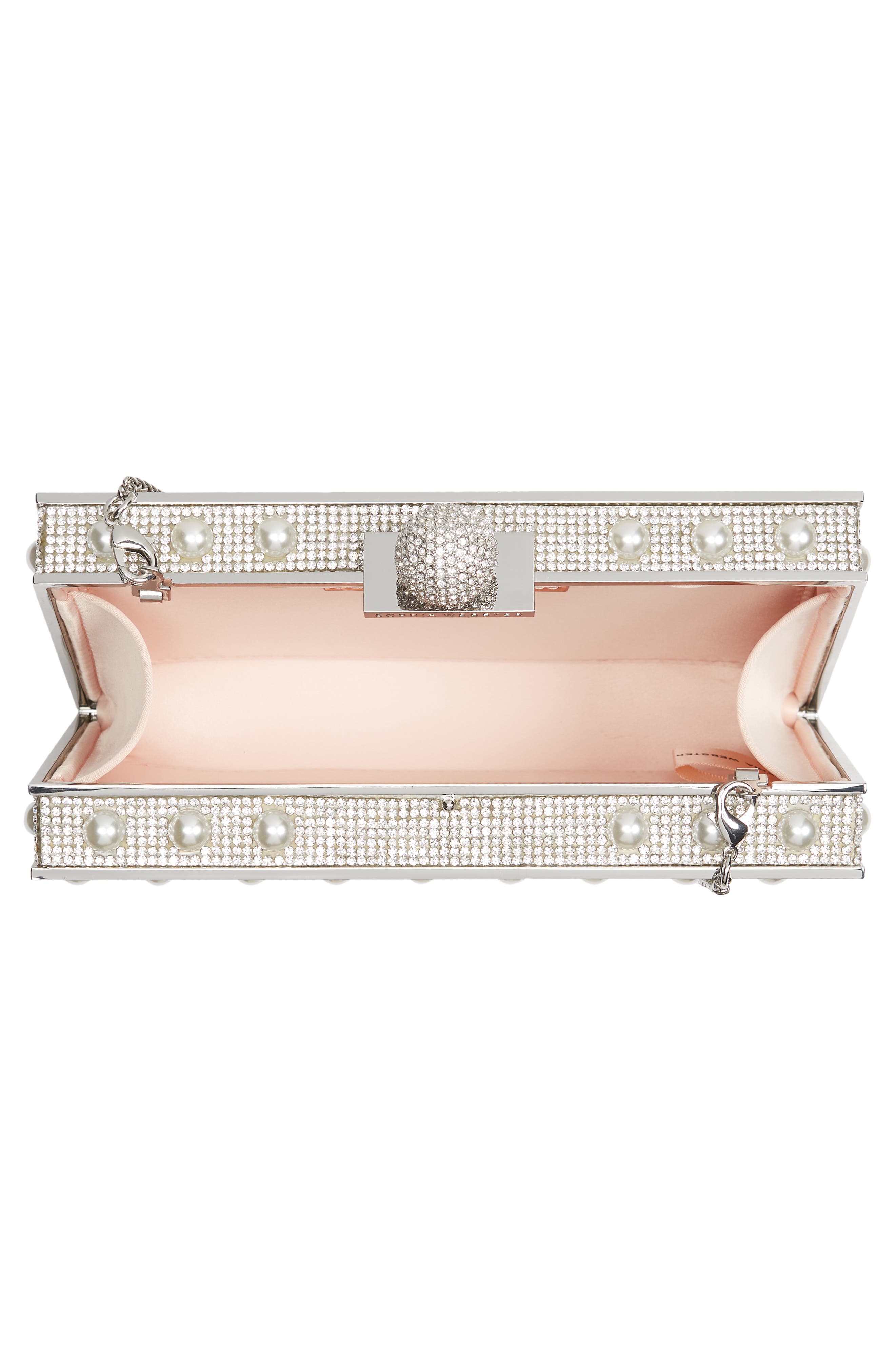 SOPHIA WEBSTER Clara Crystal Box Clutch, Alternate, color, 