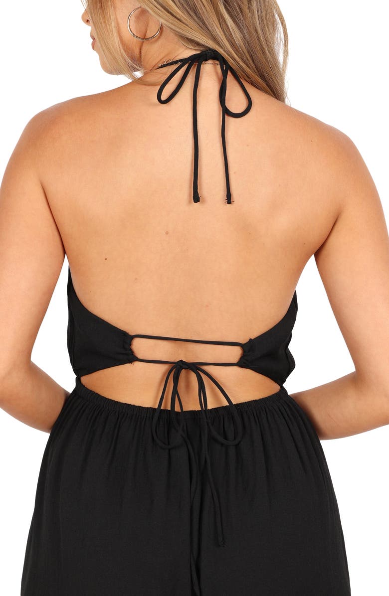 Petal & Pup Irvine Halter Wide Leg Jumpsuit, Alternate, color, 