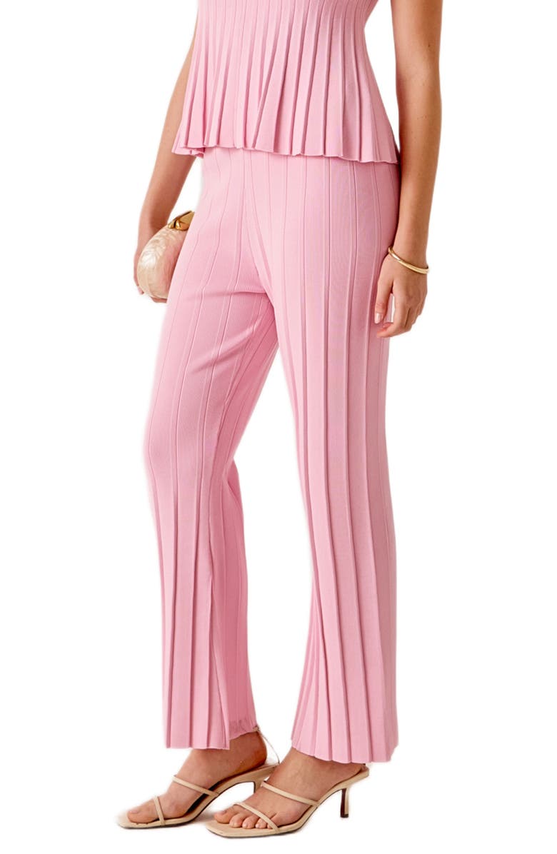 MARSY Rib Sweater Pants, Alternate, color, Pink
