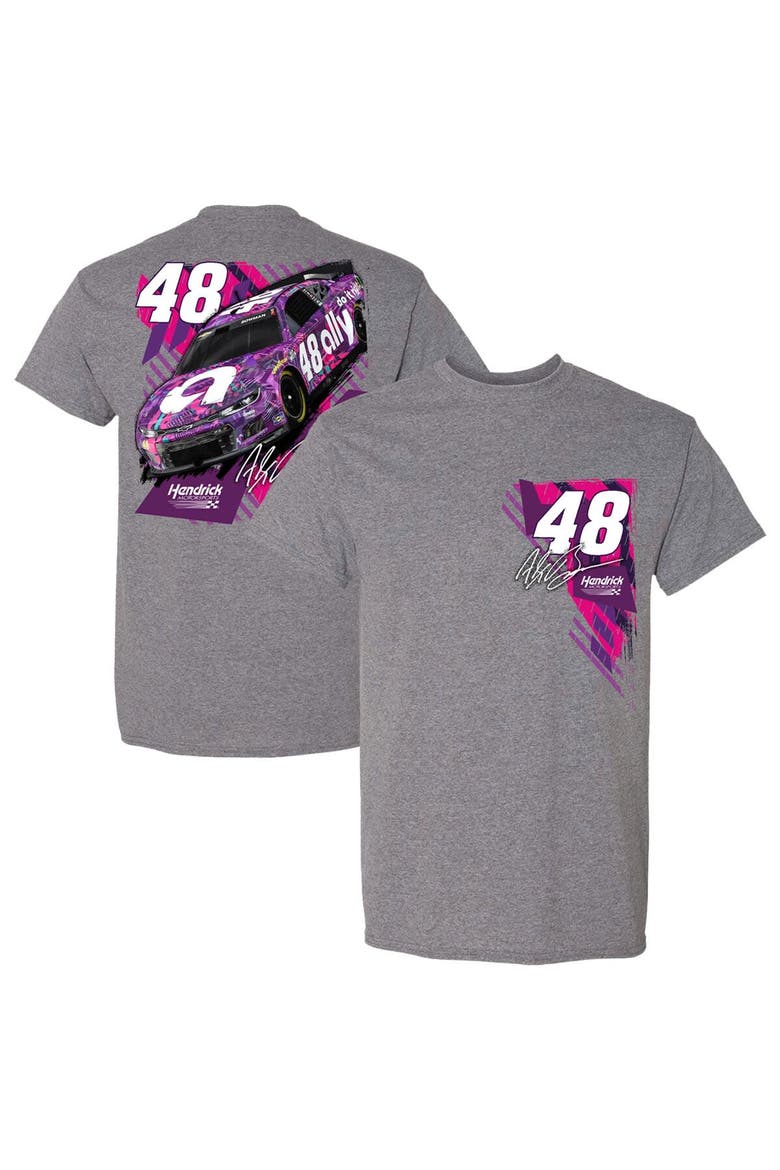 Men's Hendrick Motorsports Team Collection  Heather Charcoal Alex Bowman  Ally T-Shirt, Main, color, Heather Charcoal