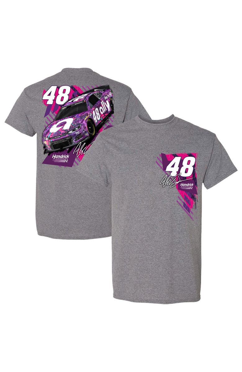HENDRICK MOTORSPORTS TEAM COLLECTION Men's Hendrick Motorsports Team Collection  Heather Charcoal Alex Bowman  Ally T-Shirt, Main, color, 