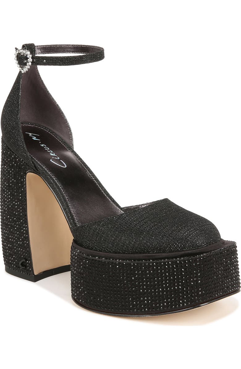 Circus NY by Sam Edelman Bailey Jewel Platform Sandal, Main, color, Black