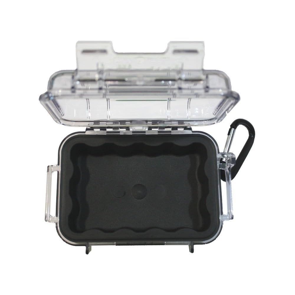 Pelican 1010 Micro Case  for iPhone, Cell Phone, GoPro, Camera, and More, Alternate, color, Black/Clear