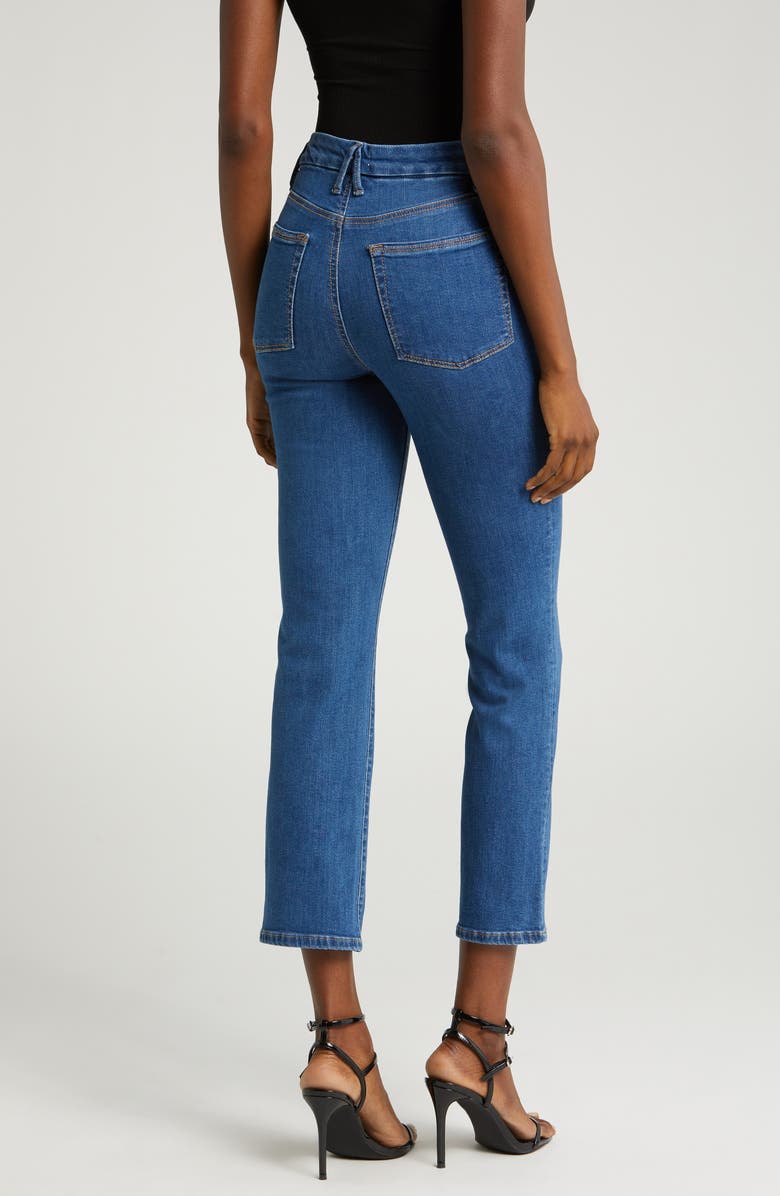 Good American Good Legs Straight Leg Jeans, Alternate, color, Bluee007