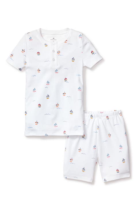 Kids' Print Fitted Two-Piece Pima Cotton Short Pajamas (Toddler & Little Kid)