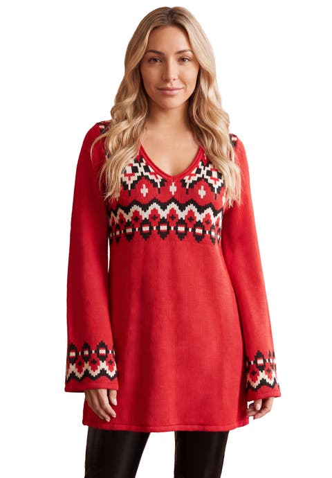 Fit And Flare Tunic Sweater