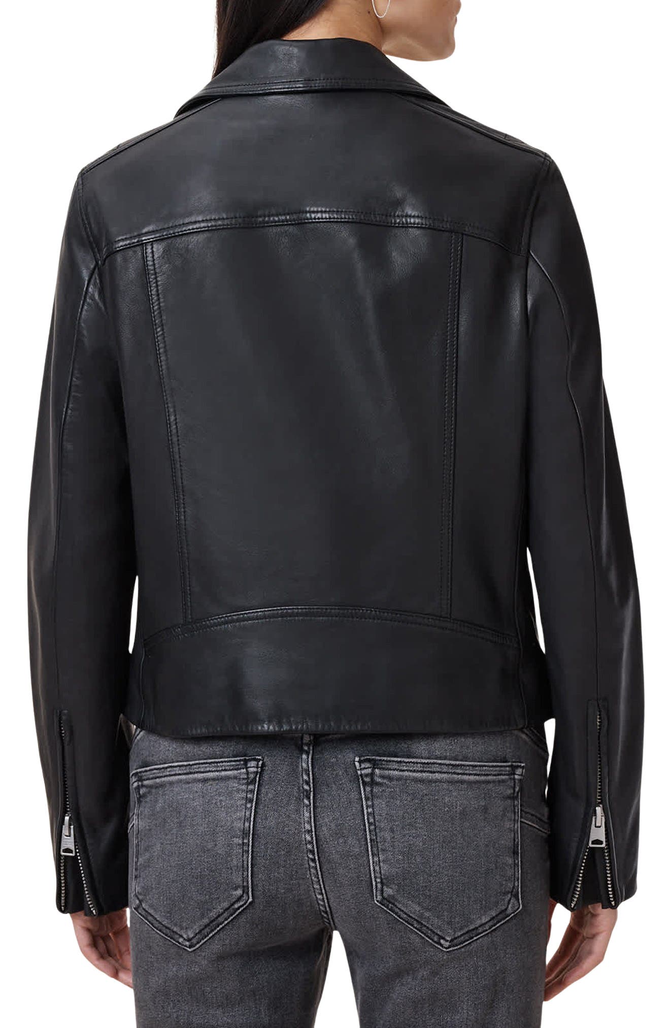 Dalby Leather Biker Jacket - image 2