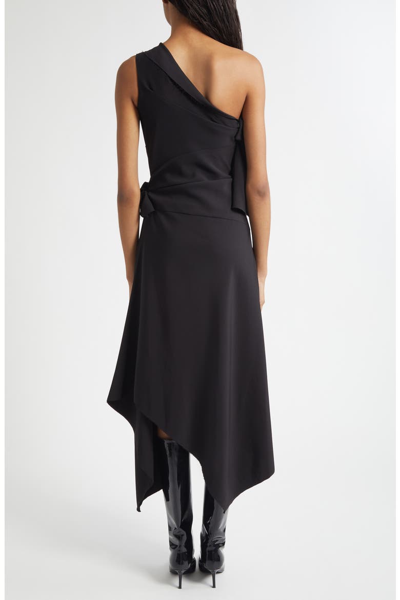 Draped Towel Dress, Alternate, color, BLACK