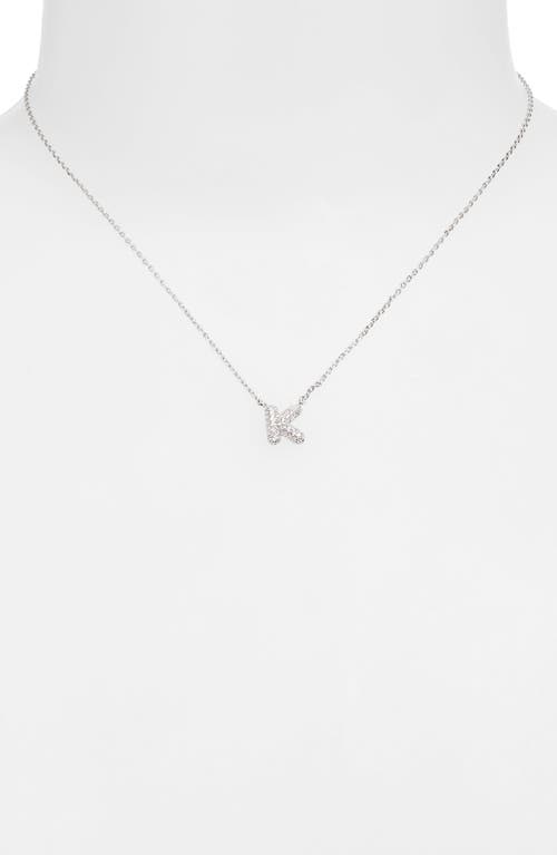 Leith Cubic Zirconia Initial Pendant Necklace