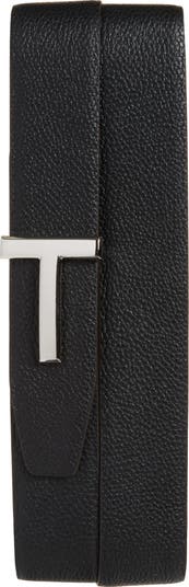 T Icon Reversible Soft Grain Leather Belt