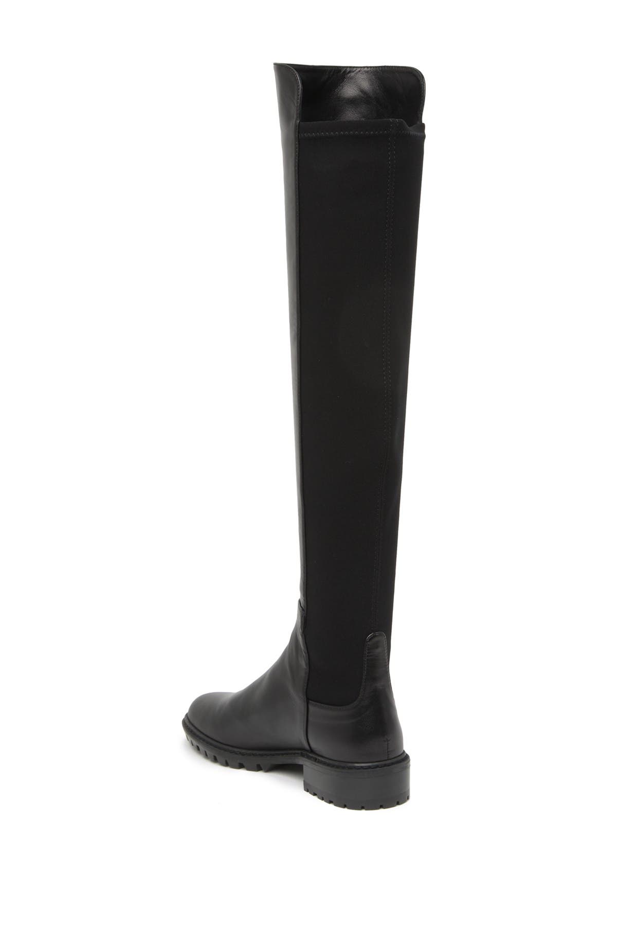 Stuart Weitzman 5050 City Mixed Media Tall Boot, Alternate, color, 