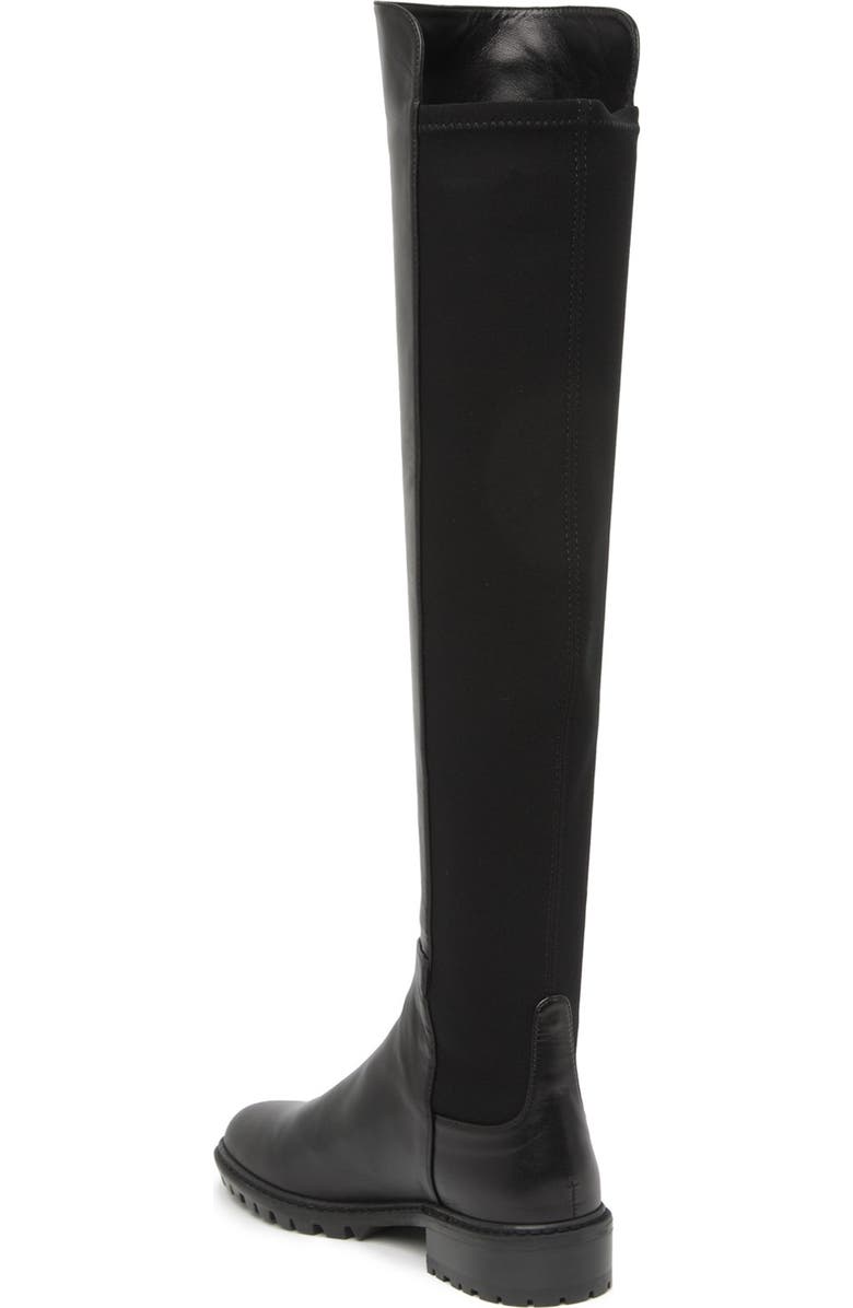 Stuart Weitzman 5050 City Mixed Media Tall Boot, Alternate, color,