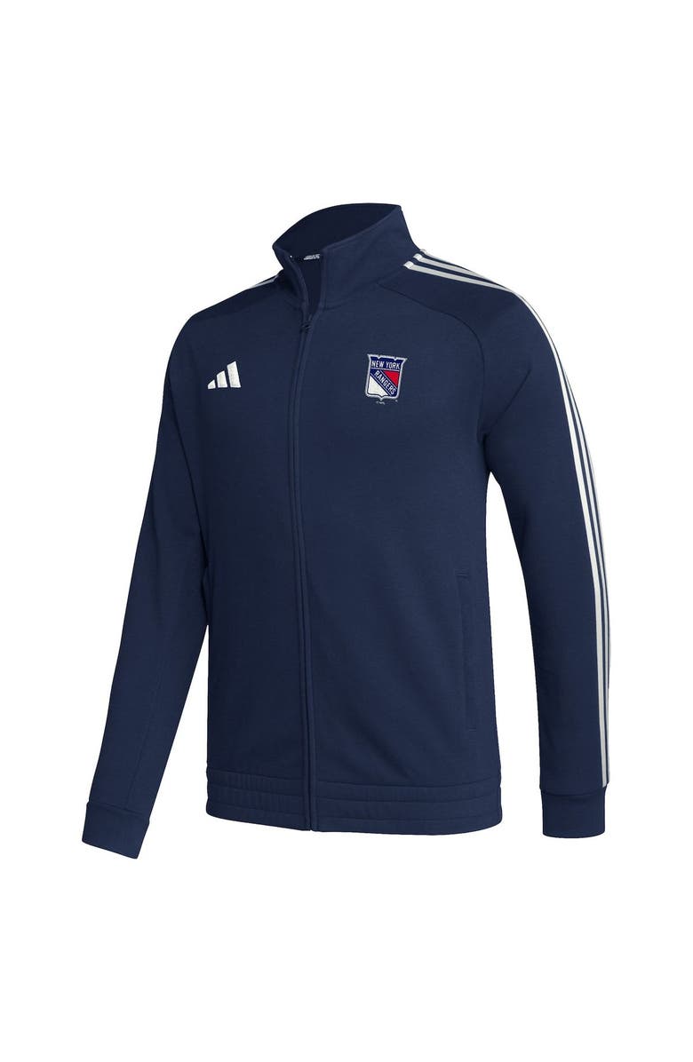 adidas Men's adidas Navy New York Rangers Raglan Full-Zip Track Jacket, Alternate, color,