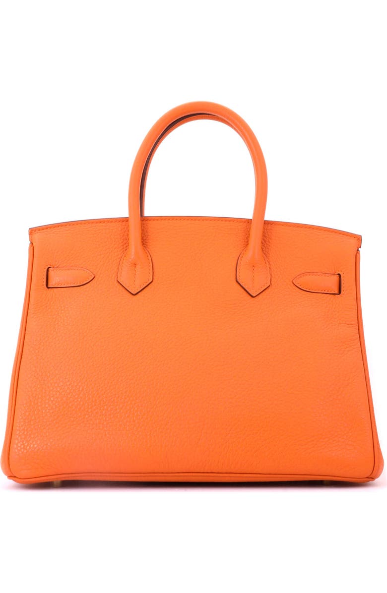 Pre-Owned Hermes Birkin Handbag Orange Clemence with Gold Hardware 30, Alternate, color, Orange H