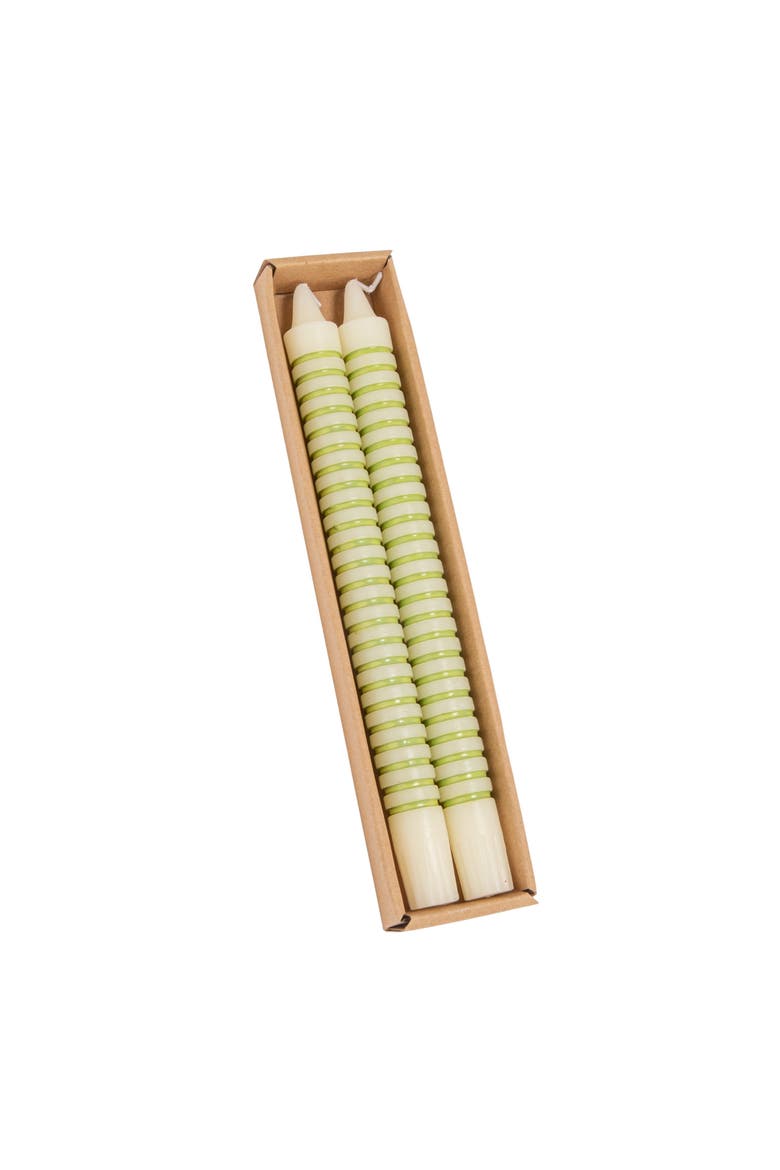 Unscented Taper Candles in Box, Main, color, Green