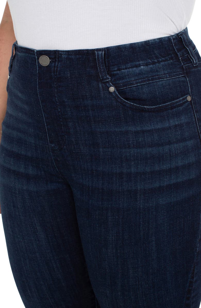 Liverpool Gia Glider Pull-On Twisted Seam Crop Flare Jeans, Alternate, color,