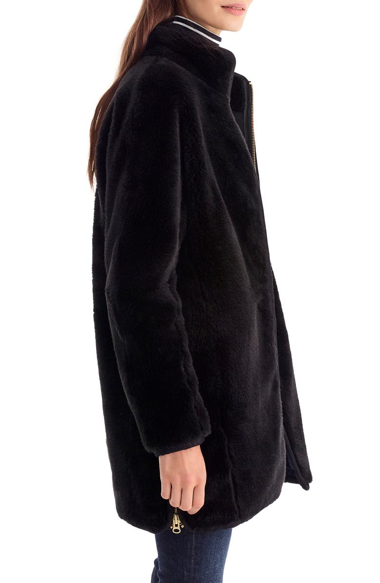 J.Crew Zip-Up Teddy Coat, Alternate, color,