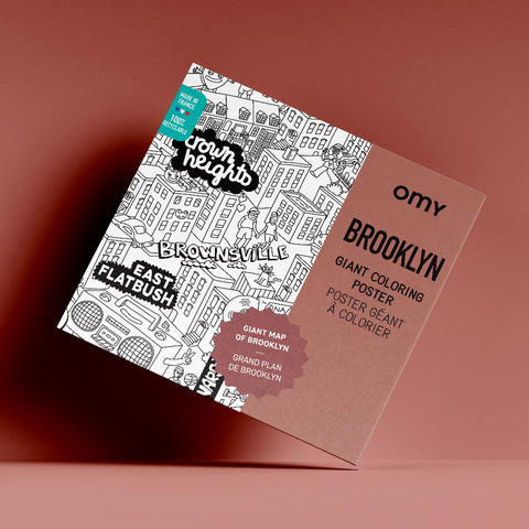 Giant coloring poster Brooklyn