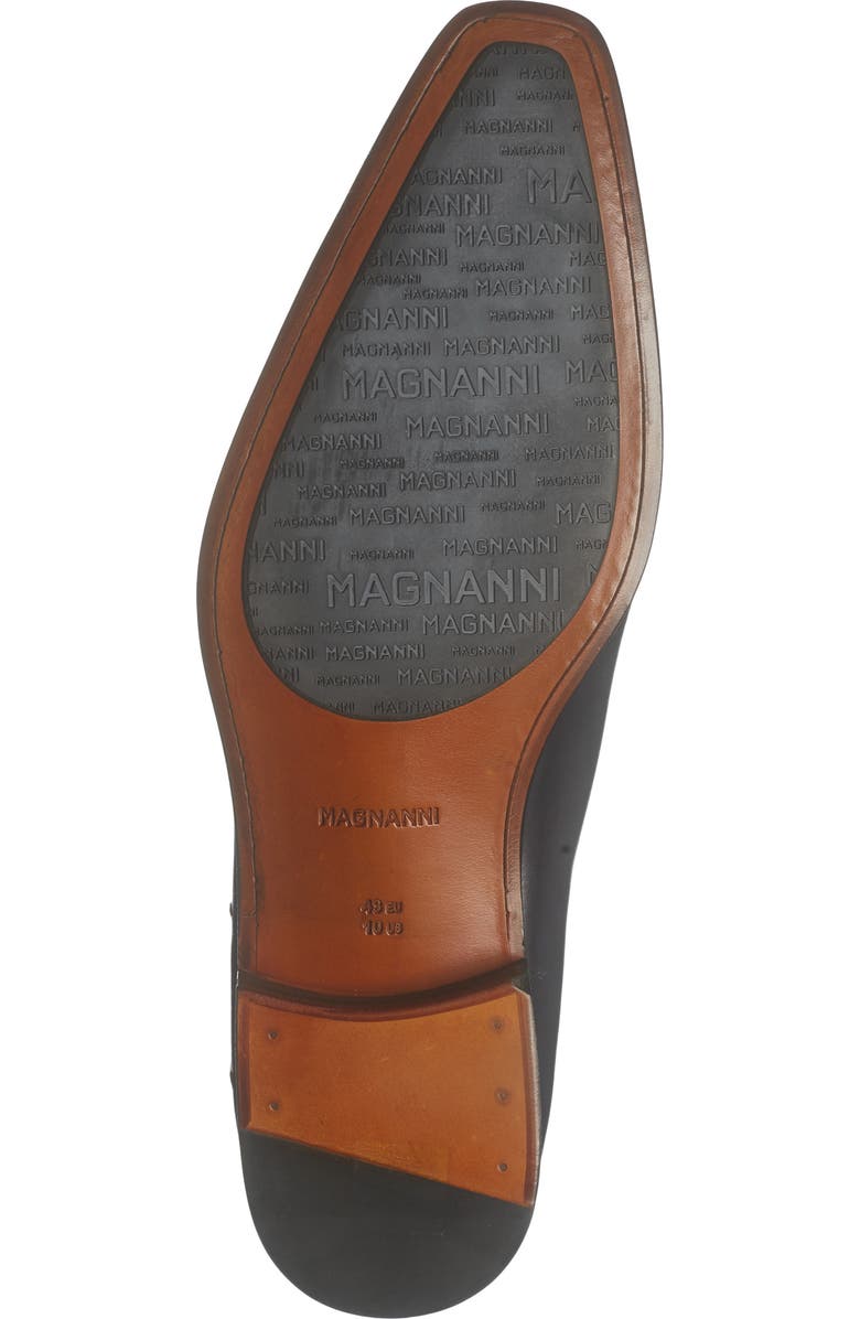 Magnanni Leather Derby, Alternate, color, Navy