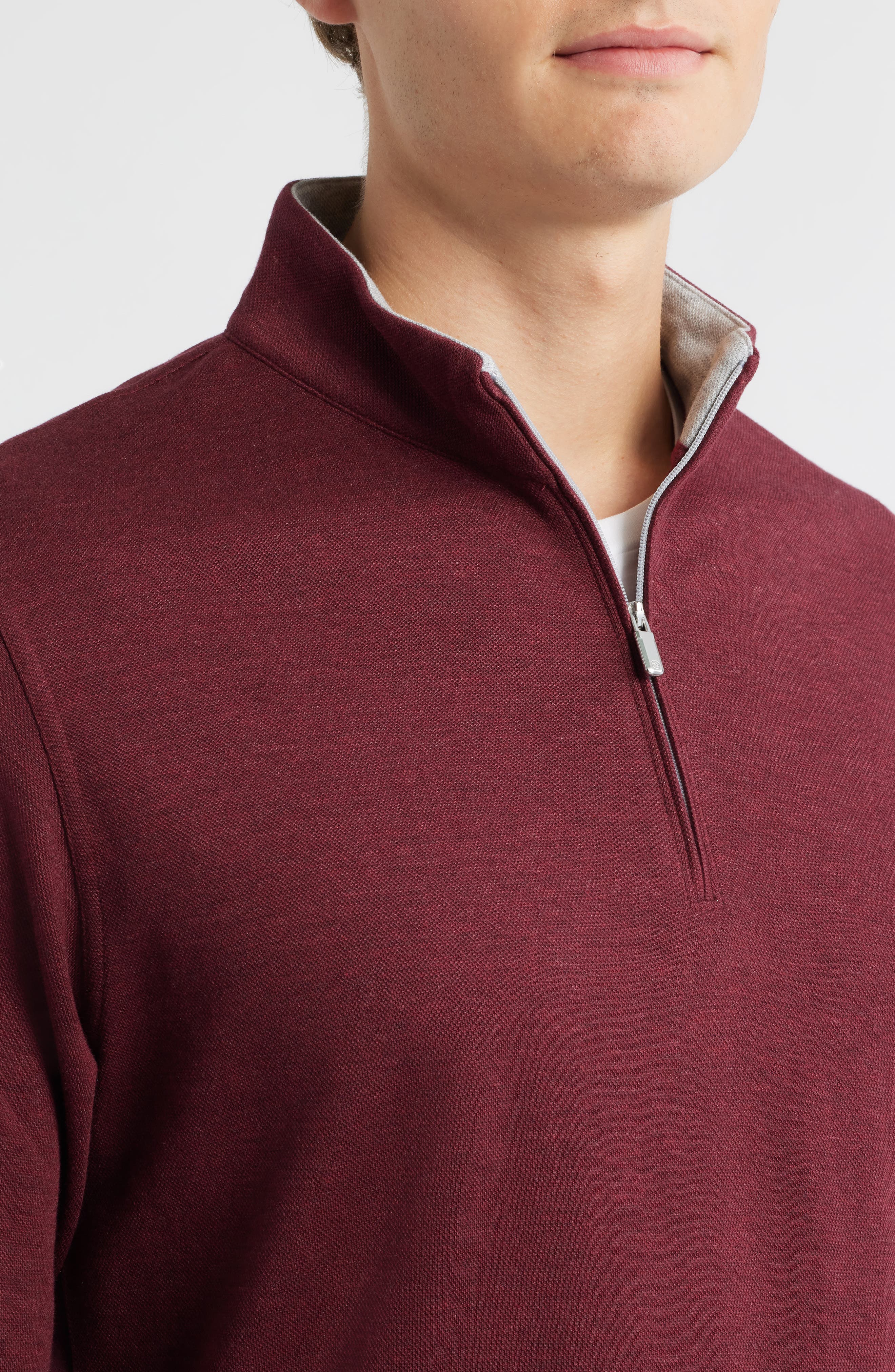 Мужские Peter Millar Comfort Interlock Quarter Zip Pullover — фото 4