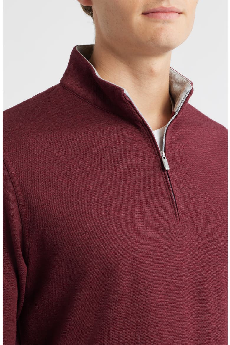 Comfort Interlock Quarter Zip Pullover, Alternate, color, AUTUMN FOLIAGE