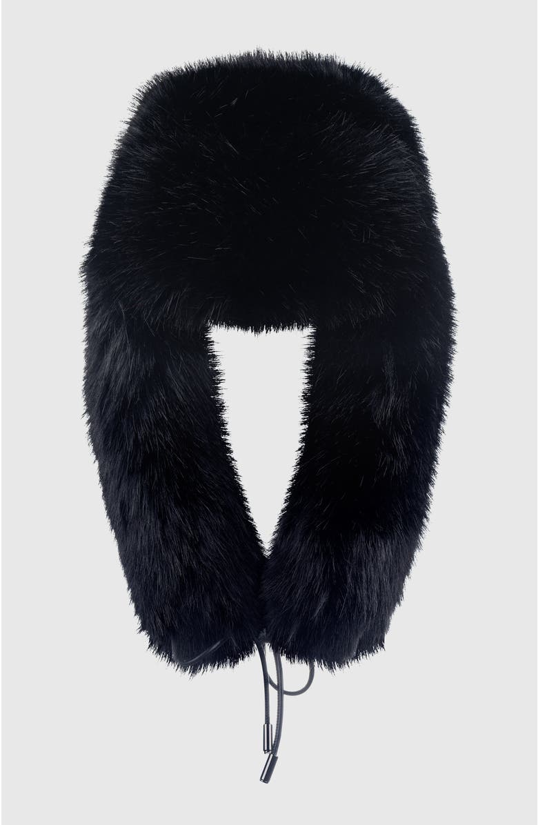 Lyla Grant Fur-Free Fox (Faux Fur) Trapper Hat, Alternate, color, Black