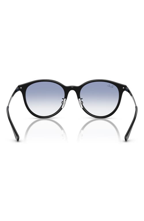 Ray Ban Ray-ban 55mm Gradient Round Sunglasses In Black