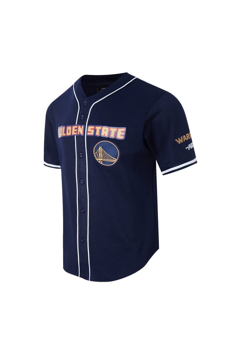 PRO STANDARD Men's Pro Standard Navy Golden State Warriors 2024/25 City Edition Mesh Baseball Jersey, Alternate, color,