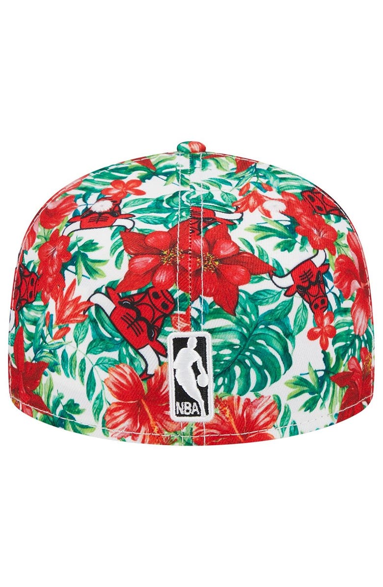 New Era Men's New Era Chicago Bulls Tropical Hibiscus 59FIFTY Fitted Hat, Alternate, color, 