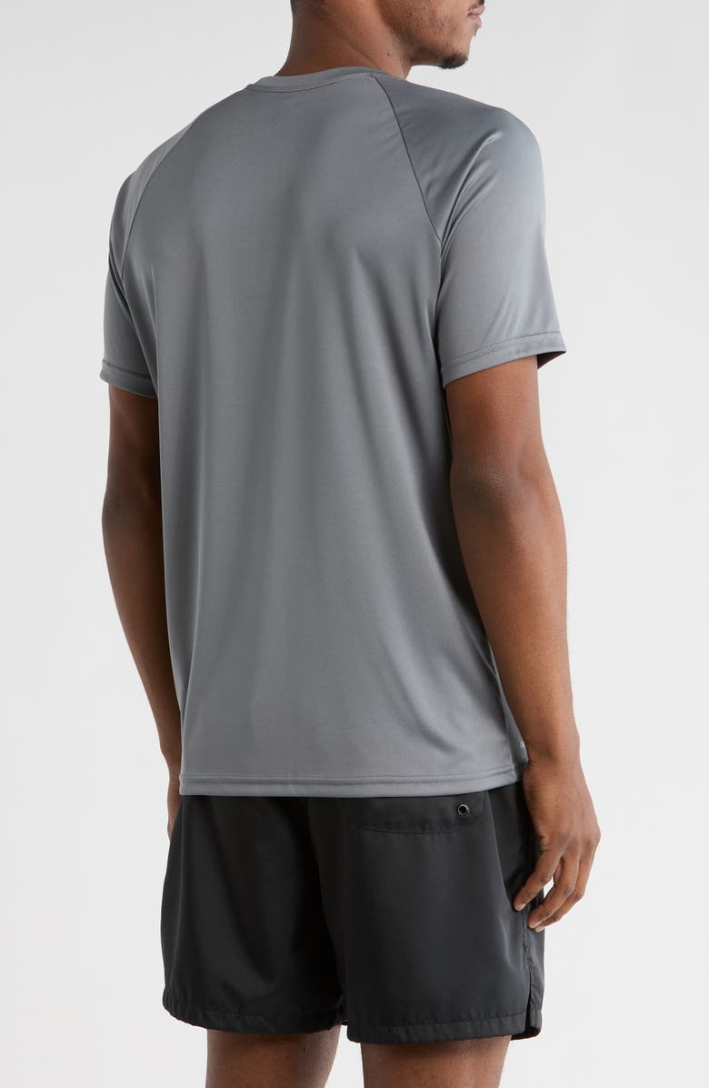 Nike Short Sleeve Hydroguard Swim Shirt, Alternate, color, Cool Grey