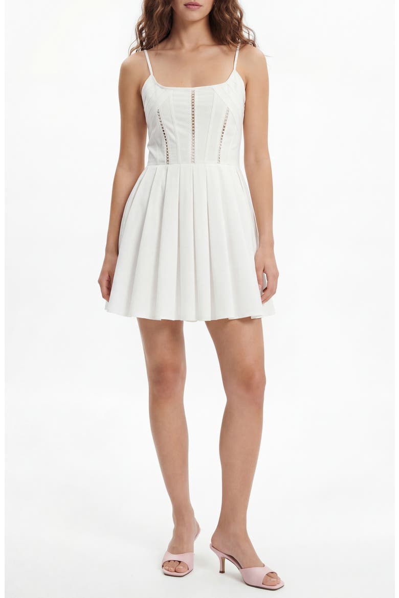 chloe corset dress white Chloe Corset Minidress (Women)