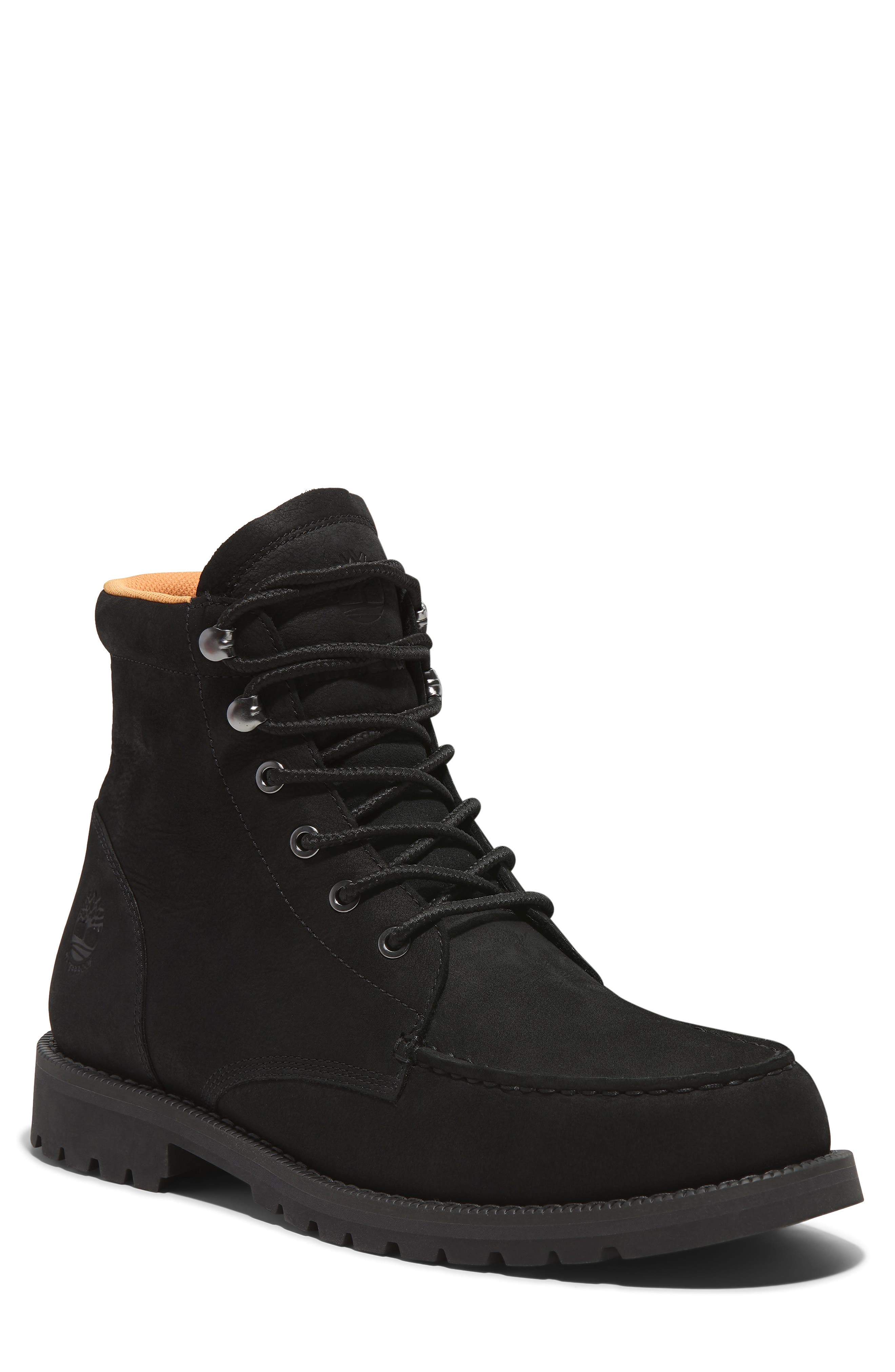 Timberland Redwood Falls Waterproof Lace-Up Boot, Main, color, Black Nubuck