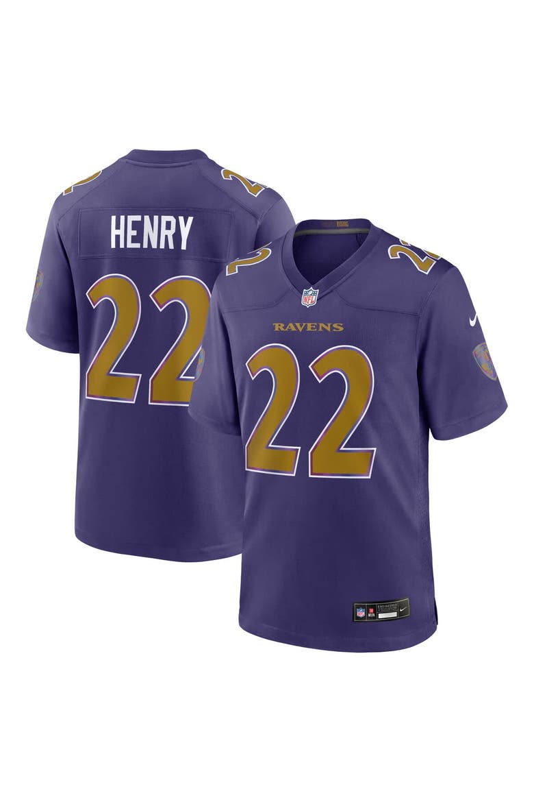 Men's Nike Derrick Henry Purple Baltimore Ravens Alternate Game Jersey, Main, color, Purple