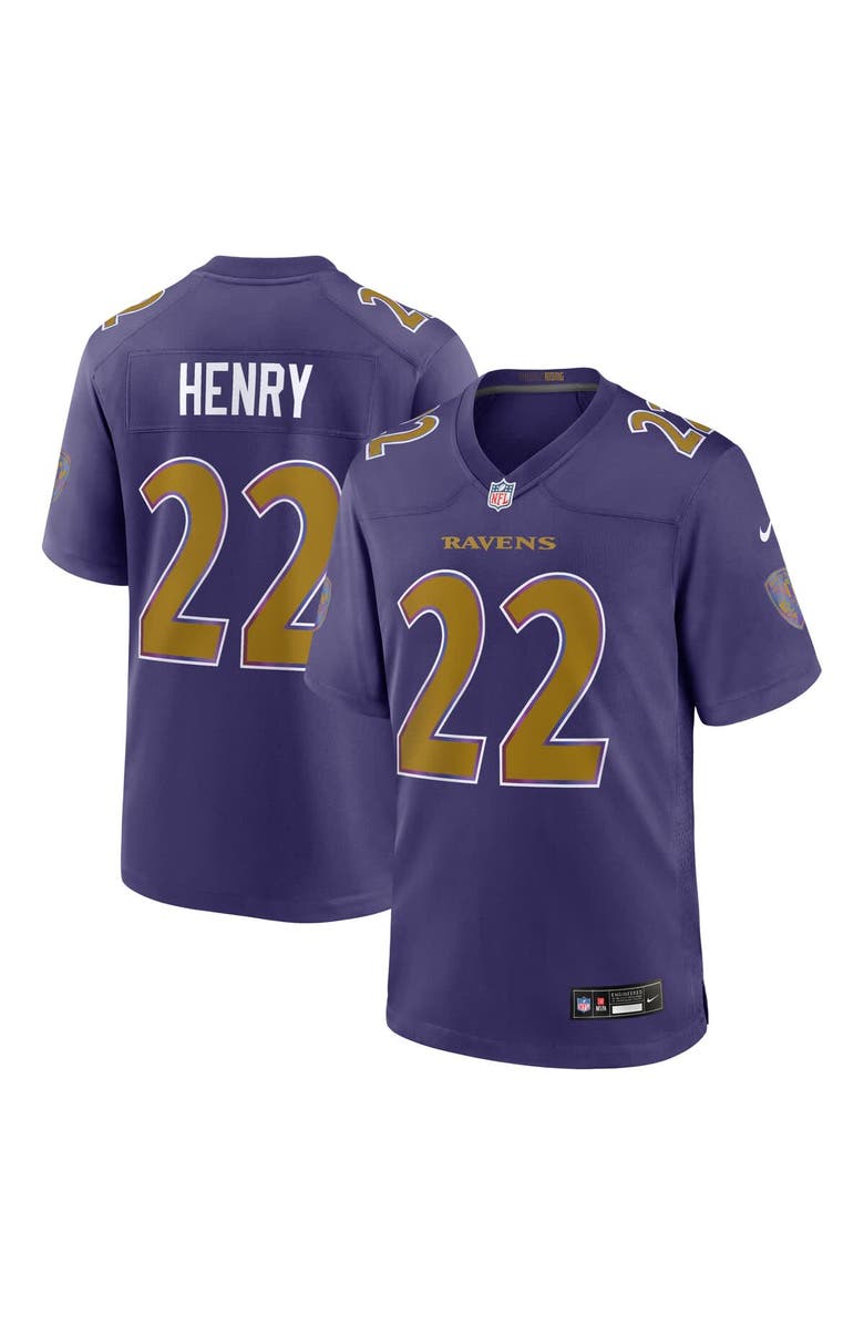 Nike Men's Nike Derrick Henry Purple Baltimore Ravens Alternate Game Jersey, Main, color, Purple
